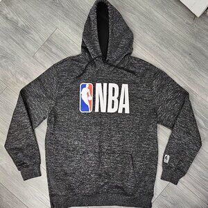 NBA Men’s Size Large Gray Pullover Hoodie Logo Graphic Fleece Sweatshirt
